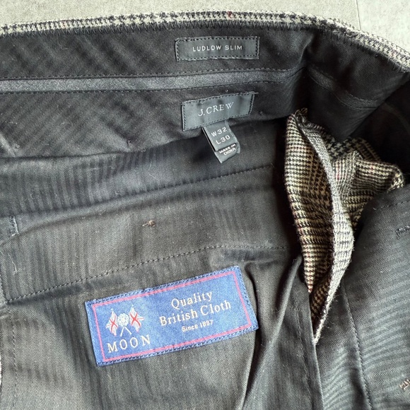 J Crew Ludlow Prince of Wales Abraham Moon wool blend, 38R suit + trousers - Picture 14 of 16